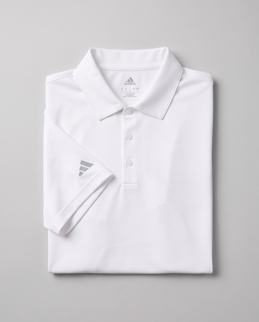 adidas Performance golf polo – white