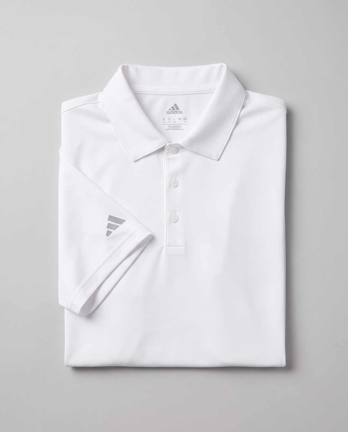 adidas Performance golf polo – white