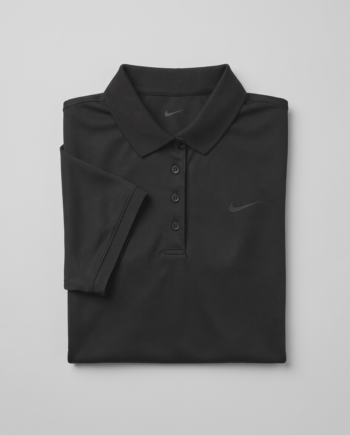 Women's Nike Dri-FIT Victory polo - Black - folded