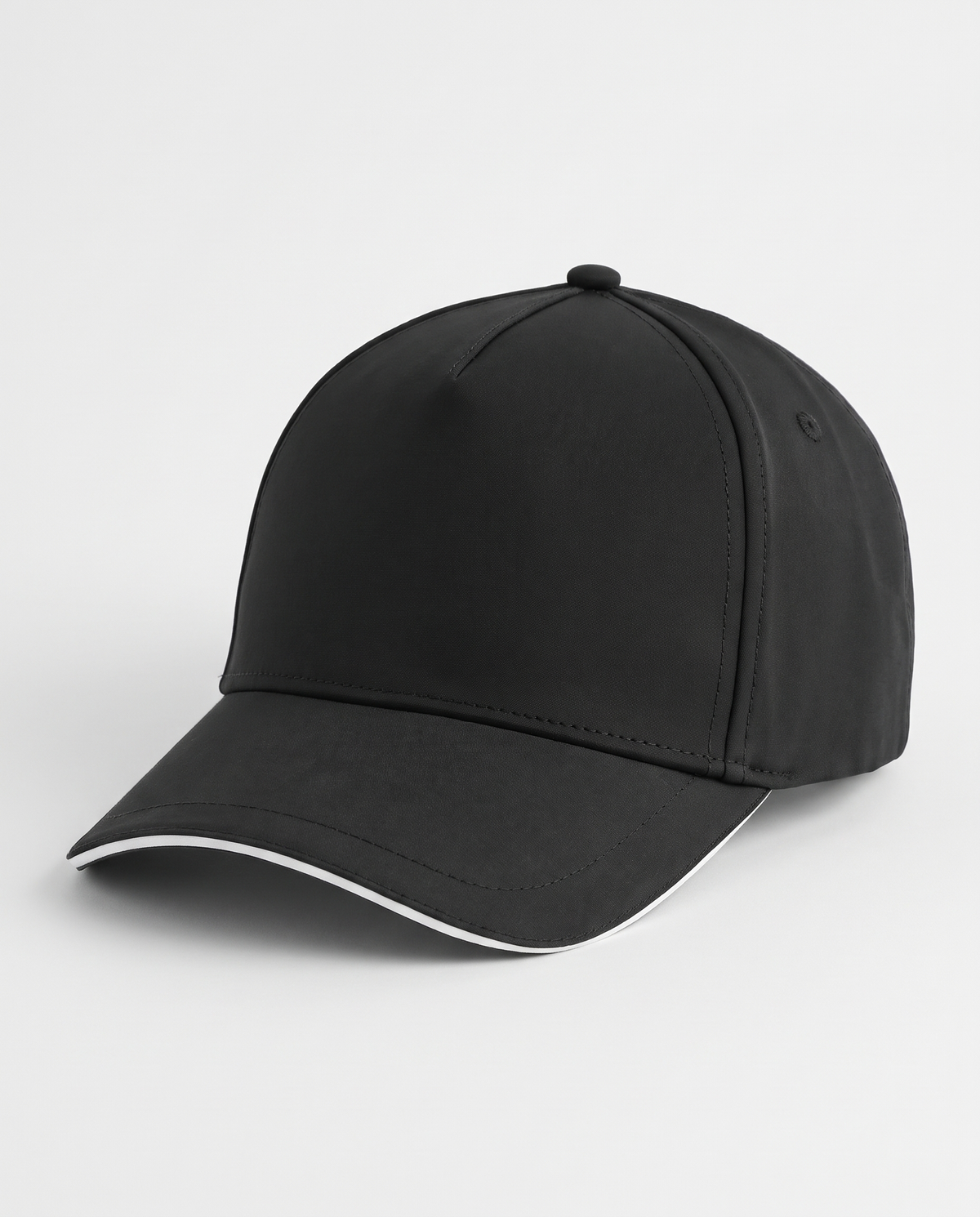 Cool Performance Golfers Cap - Black/White Trim