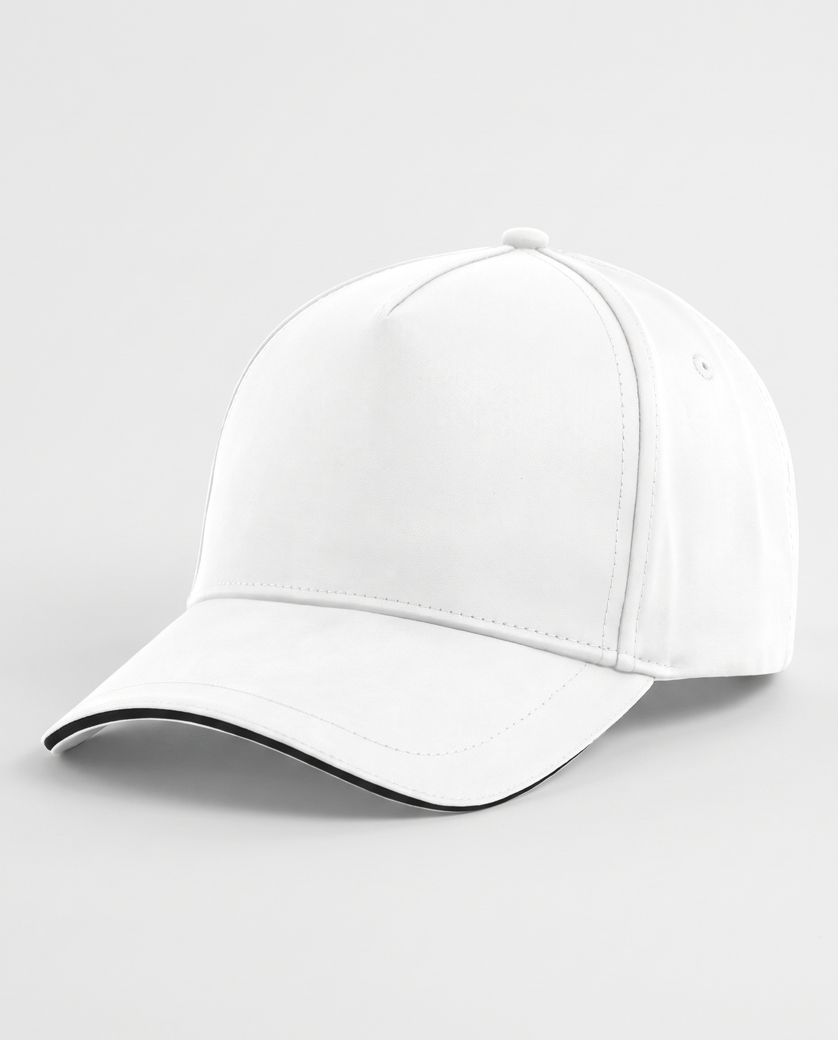 Cool Performance Golfers Cap - White/Black Trim